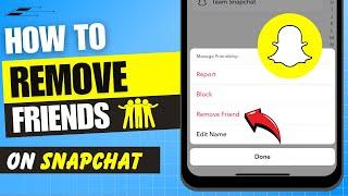 How to Remove Friends in Snapchat Fast 2024 | Fastest Way to Unadd Friends on Snapchat