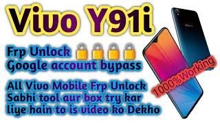 Vivo Y91i Frp Unlock Google account bypass all Vivo mobile frp unlock without PC