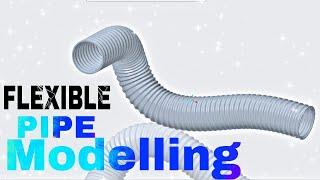 Creating a " FLEXIBLE PIPE " in creo parametric 7.0 with GD&T.