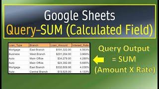 Google Sheets Query Sum Calculated Field