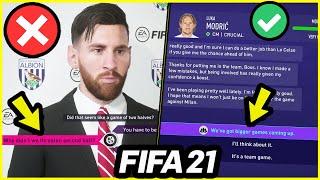 9 Things You SHOULD NOT DO In FIFA 21 Career Mode