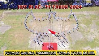 Formasi Paskibraka Toraja Utara SulSel tahun 2024