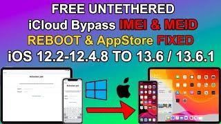 FREE Untethered iCloud Bypass Windows 12.2-12.4.8 to iOS 14 /13.7/13.6.1 For iPhone/iPad/iPod