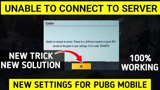 Unable to connect to server please try a different network pubg mobile lite || Unable to connect fix
