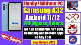 Samsung A32 FRP Bypass Android 11 Without PC | New Method 2024