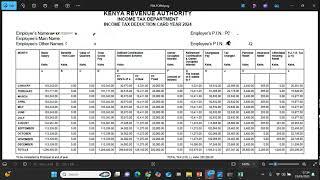 HOW TO FILE ANNUAL TAX RETURNS FOR RESIDENT INDIVIDUL USING P9A FORM