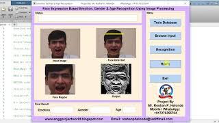 Emotion, Gender and Age Detection from Facial Expression Using Matlab Project Source Code