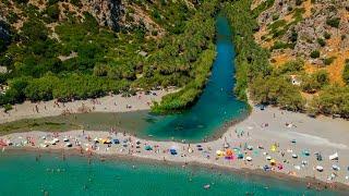 Preveli beach Rethymnon Crete Greece