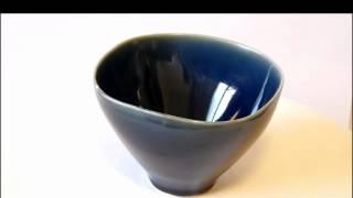 011s Coffee Cup x5 "Lotus" with a Gift Box - MinoYaki-