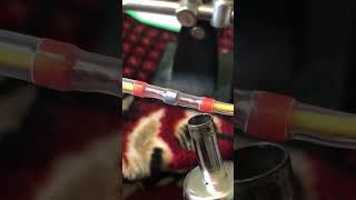 How to solder 2 wires Solder Sleeve Heat Shrink  #ElectroCrafting #SolderingTips #FluxSoldering