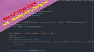 Working with a Config File | Minecraft Spigot Coding
