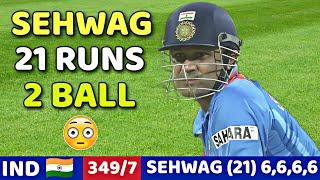 SEHWAG 2 BALL 21RUN  VS PAK | IND VS PAK 1ST ODI 2004 | What A Nail Biting Thriller FIGHT MOMENT 