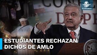 Estudiantes de Derecho de la UNAM niegan ser engañados por profesores; responden a AMLO