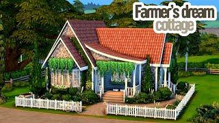 Farmer's dream cottage // The sims 4 CC speed build