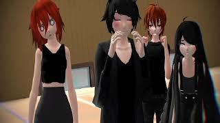 MMD I kissed A Girl (Boy) Adria, Deagan, Zack, and Genderswap OC’s.