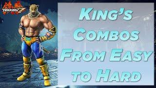 King Combos Easy to Hard in Tekken 7 (Season 4)