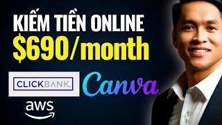 06 Bước Kiếm Tiền Trên Clickbank Với Canva, $690/Month | Kiếm Tiền Online 2024