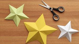 How To Cut a Perfect 5-Pointed Star / Super Easy DIY Tutorial / Paper Crafts & Arts / Origami Ideas