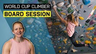 Climbing World Cup Preparation - Jen Wood Board Session