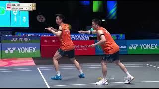 Final Fajar Alfian Muhammad Rian Ardianto vs Aaron Chia Soh Wooi Yik All England 2024 Badminton