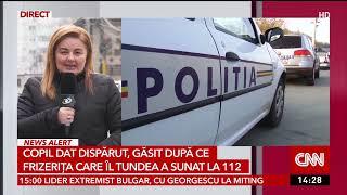 Copil dat dispărut, găsit după ce frizerița care îl tundea a sunat la 112