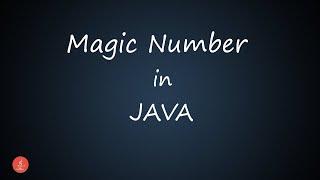 Magic Number in JAVA || BluejCode