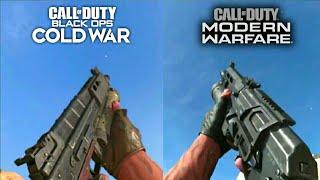 Black Ops Cold War Bullfrog Vs Modern Warfare Bizon Weapon Comparison (Reload Animation)