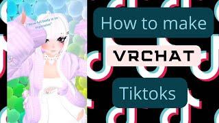 How to make Vrchat TikTok videos using OBS - how to record vrchat or pc games