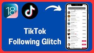 TikTok Following Glitch: You Follow or Unfollow Too Often. Try Again Later TikTok (2024) iPhone