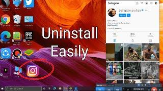 How To Uninstall Instagram On Laptop || UNINSTALL INSTAGRAM APP