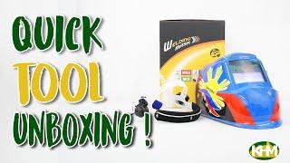 Quick Unboxing Daiden Auto Darkening Helmet  Mask for Welding