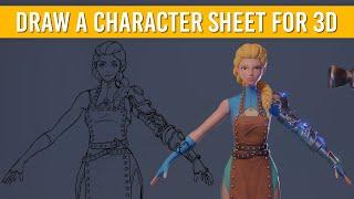 How to Draw a CHARACTER SHEET