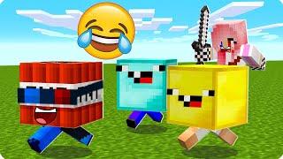 ТРОЛЛИНГ ПРЯТКИ БЛОКАМИ В МАЙНКРАФТ! ШЕДИ ЛЕСКА НУБИК И БРОК MINECRAFT