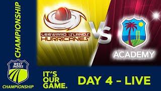  LIVE Leeward Islands v WI Academy - Day 4 | West Indies Championship 2024 | Saturday 10th February