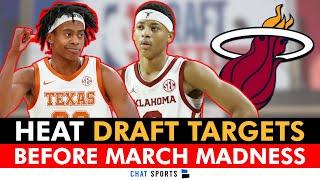 Miami Heat NBA Draft Targets BEFORE March Madness Ft. Jeremiah Fears & Tre Johnson