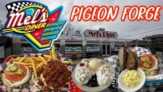 MEL'S DINER (50's Style Diner) LUNCH REVIEW PIGEON FORGE TN