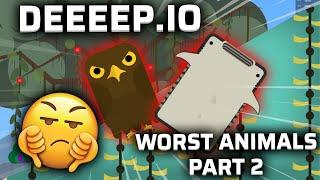 PLAYING WITH THE WORST ANIMALS IN THE GAME!!! (PART TWO) | Deeeep.io gameplay