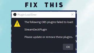 How to Fix ‘Plugins Failed to Load’ Error in OBS Studio