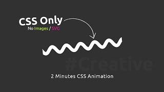CSS Wavy Line Animation Effect For Website | CSS Only | No Images / SVG
