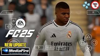 EA SPORTS FC 25 PPSSPP FULL UPDATE TRANSFER & KITS 24/2025 CAMERA PS5 | GRAPHIC HD