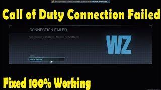 Call of Duty:Warzone Connection Failed could not connected to the online server fixed 2021 Crash fix