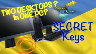 HIDE all YOUR Working Windows| Create Virtual Desktop | Short Cut Keys Windows 10 /Windows 7