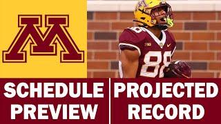 Minnesota Football 2023 Schedule Preview & Record Projection