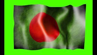 Bangladesh Flag Green Screen Animation - Free Royalty Footage