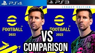 eFootball 2022 PS4 Vs PS3