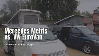 Mercedes Metris Anacapa vs VW EuroVan | Mid-Size Pop-Top Camper Van Comparison