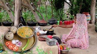 Dalbati |  Famous Rajsthani Food | Traditional Village Food