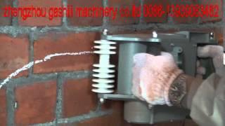 wall chaser/wall groove cutting  machine working video