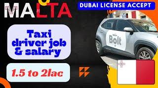 driving license in Malta, taxi driving job in Malta  vijay malta