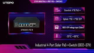 UTEPO Industrial PoE++ Switches | PoE Switch Manufacturer